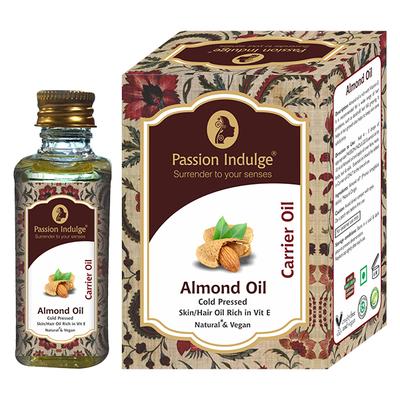 Passion Indulge ALMOND Carrier oil for skin & hair care 60ML - Carrier Oils
