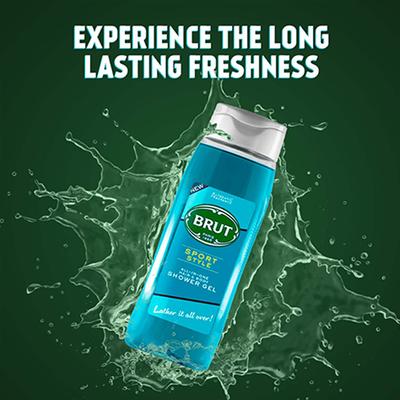 Brut Sport Style All-In-One Hair and Body Shower Gel 500ml - Shower Gels & Body Wash