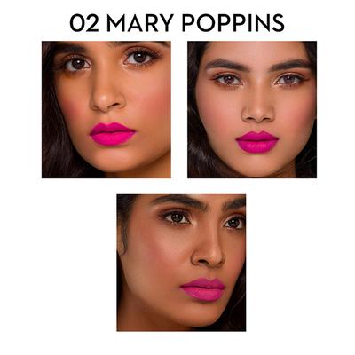 SUGAR Cosmetics Matte As Hell Crayon Lipstick - 02 Mary Poppins (Fuchsia) 2.8 gm - Lip Crayons