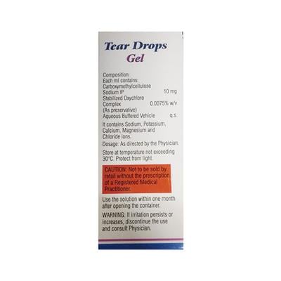 TEAR DROPS 1% Gel 10ml - Dry Eye-Olt