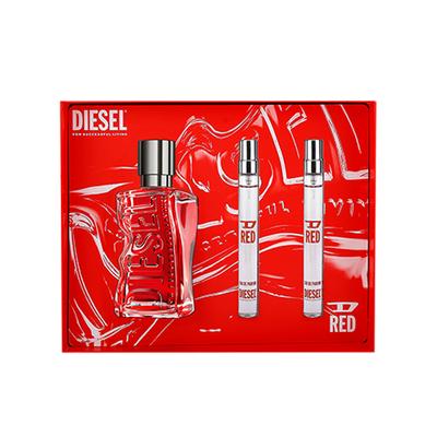 Diesel D Red Set (Eau De Parfum 100ml, + 2 x 10ml) 1's - Men Perfumes (Edt/Edp)