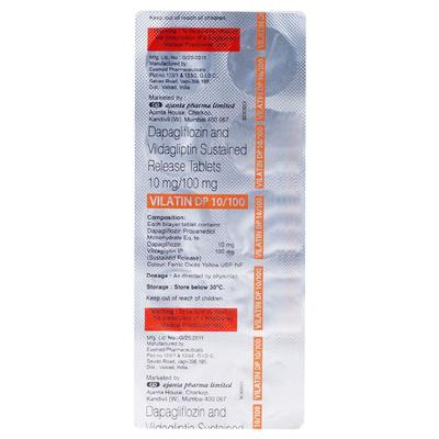 VILATIN DP 100/10 Tablet 10's - Diabetes-Ant