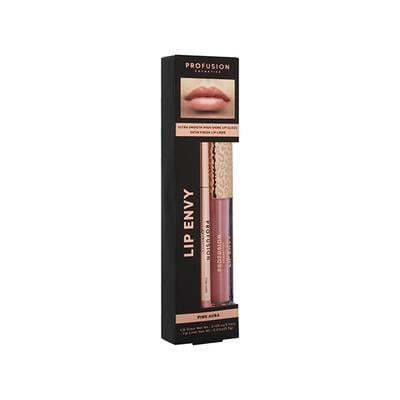 Profusion Cosmetics Lip Envy Lip Gloss & + Lip Liner Duo - Pink Aura (3.5ml + 0.3g) 1's - Lip Glosses
