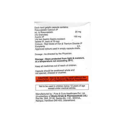 ROSYCAP ASP 20/150 Capsule 15's - High Cholesterol-Dys