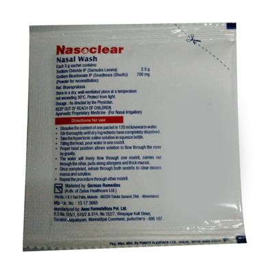NASOCLEAR REFILL PACK Nasal Wash 10's - Nasal Congestion-Nas