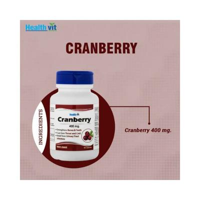 Healthvit Cranberry Extract - Capsules For Fat Loss & Women Care 60's - General Health