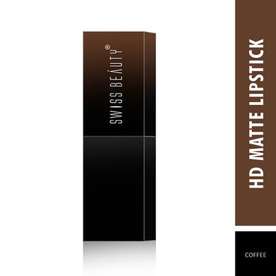 Swiss Beauty HD Matte Lipstick - (18 Coffee) 3.5gm - Lipsticks