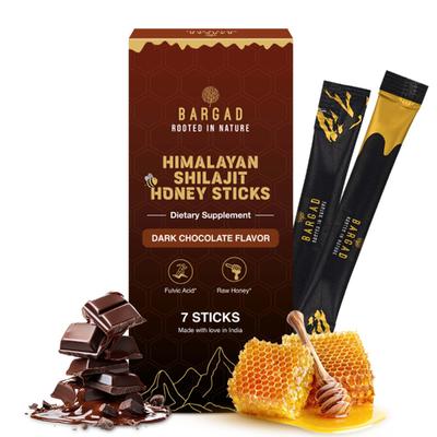 Bargad Himalayan Shilajit Honey Sticks - Dark Chocolate Flavour 7's - Speciality Medicines
