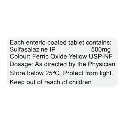 Saaz Tablet 10'S - Ulcerative Colitis/Bowel Inflammatory Disease-GIT