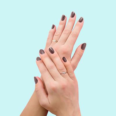 Glimmer Nail Polish Red Mocha 5 ml - Nail Polish