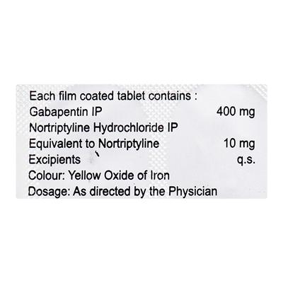 Gabacent NT Tablet 10'S - Neuropathic Pain-Dru