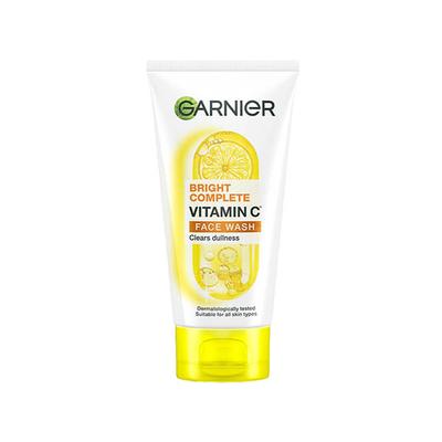 Garnier Bright Complete VITAMIN C + Lemon Deep Cleasing Facewash 150gm - Face Washes