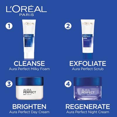 L'Oreal Paris Aura Perfect Clarifying & Moisturizing Toner With Vitamin C, Fights Dark Spots + Evens Tone 200 ml - Toners