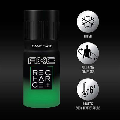 Axe Recharge Game Face Bodyspray 150 ml - Men Deodorants/Roll-Ons
