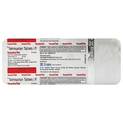 TELEFIX 40 Tablet 10's - Hypertension-Ang