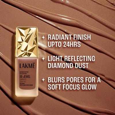 Lakme Be-Jewel Luminous Skin, Up To 2X Luminous Glow, Tint Cool Cocoa 25 ml - Foundation