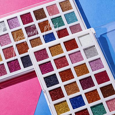 Pigment Play Rainbow Glow Max Effect Glitter Palette - One Love 50.4gm - Face Palettes