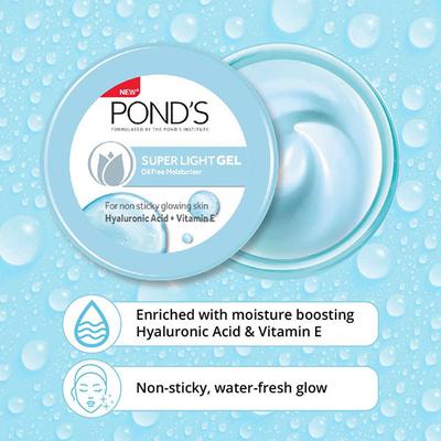 Pond's Super Light Gel Hydrated Glow Hyaluronic Acid And Super Light 25ml - Face Moisturizers