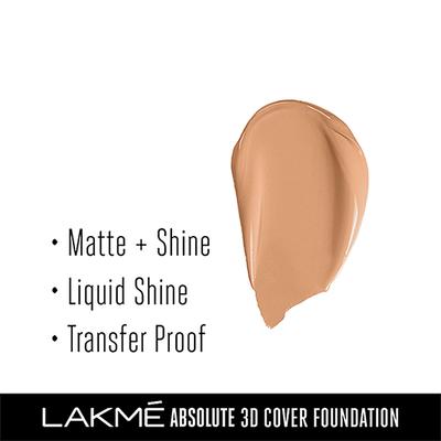 Lakme Absolute 3D Cover Foundation Cool Cinnamon 15 Ml - Foundation