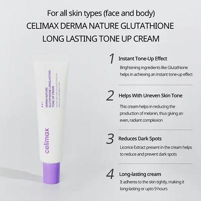 Celimax Derma Nature glutathione long lasting tone up cream 35 ml - Day Cream