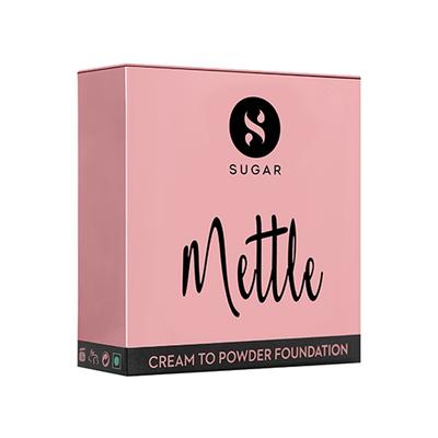 Sugar Cosmetics Mettle Cream To Powder Foundation 20 Galao (Light Medium, Golden Undertone) 15 gm - Foundation