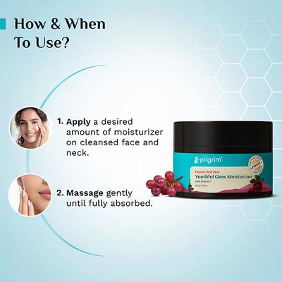 Pilgrim Red Vine Face Cream with SPF 30 50 gm - Face Moisturizers