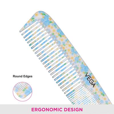 Vega Tulip Grooming Hair Comb, for Men and Women (VC2DC-1279) 2's - Hair Combs