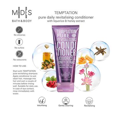 MADES Bath & Body Temptation Pure Conditioner Pale Purple 200 ml - Conditioners