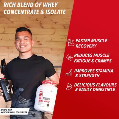 GNC Pro Performance 100% Whey Protein - Chocolate Fudge 1.81 kg - Whey Proteins