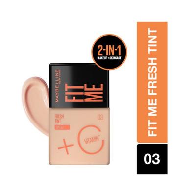Maybelline New York Fit Me Fresh Tint with SPF 50 and Vitamin C Shade 03 Tint 30ml - Foundation
