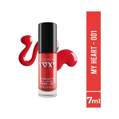 Colorbar XOXO Everlasting Prime Gel Nail Lacquer-My Heart 7 ml - Nail Polish