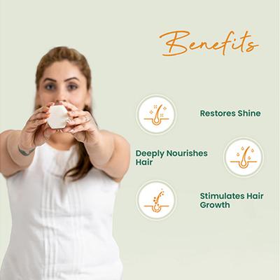 Earth Rhythm 100% Virgin Coconut Oil Shampoo Bar Cardboard Box 80 gm - Shampoos