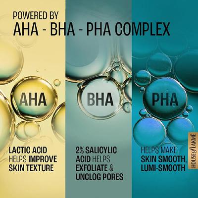 Lakme Lumi Smooth AHA+BHA+PHA+B3 Cream 50 gm - Face Moisturizers