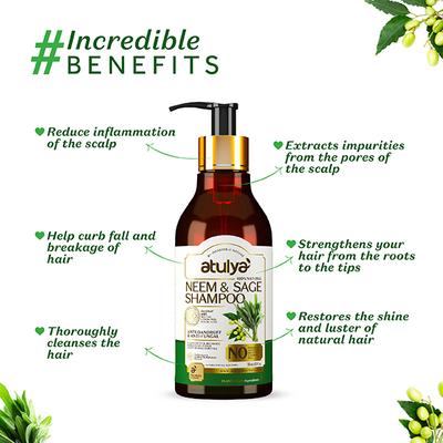 Atulya Neem & Sage Shampoo 300 ml - Shampoos