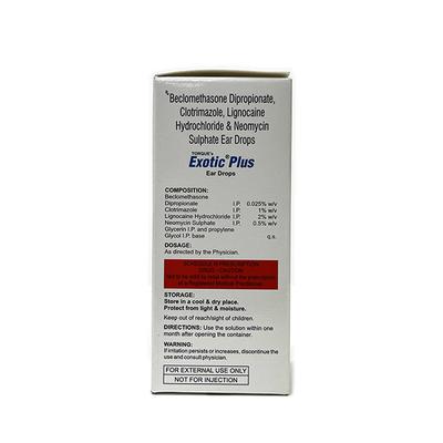 EXOTIC PLUS Ear Drops 10ml - Ear Conditions-EAA