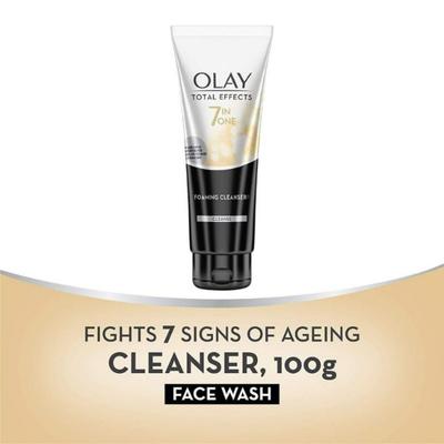 Olay Total Effects 7 In 1 Foming Cleanser 100gm - Scrubs & Exfoliants