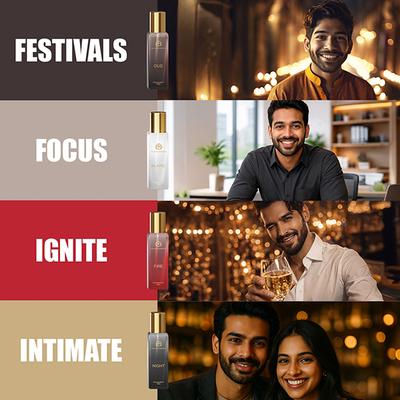 The Man Company A Gentleman's Moods Premium Fragrance Gift Set 20ml each 4's - Men Perfumes (Edt/Edp)