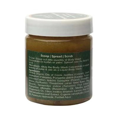 Rustic Art Organic Rosemary Peppermint Body Wash Concentrate 200 gm - Shower Gels & Body Wash