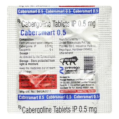 CABERSMART 0.5 Tablet 4's - Hormonal Therapy-Oes