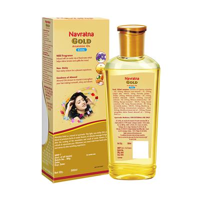 Navratna Gold Ayurvedic Cool Oil 500 ml - Personal Care (Ayush)