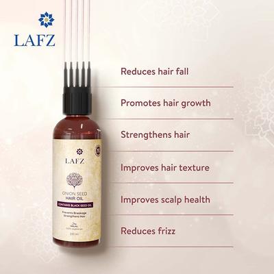 Lafz Onion Seed Oil For Hair 100 ml - Hair Oils