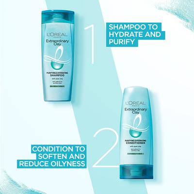 L'Oreal Paris Extraordinary Clay Shampoo 396 Ml - Shampoos