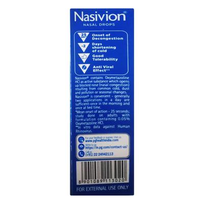 NASIVION CHILD Nasal Drops 10ml - Nasal Congestion-Nas