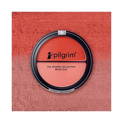 Pilgrim 2-IN-1 Blush Duo Coral Rumba-02 Richly Pigmented Ultra Matte Blendable Suits all skin tones 9 g - Blushes