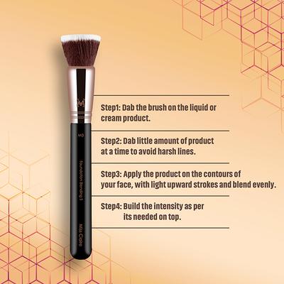 Miss Claire M3 - Foundation Blending Brush (S) (Rose Gold) 1's - Face Brush