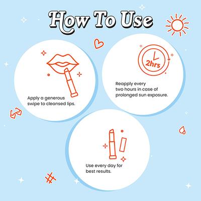 Myglamm Popxo First Kiss Lip Balm Broad Spectrum SPF 15 Water Resistant, Enriched with Shea Butter & Vitamin E 1.5gm - Lip Balms