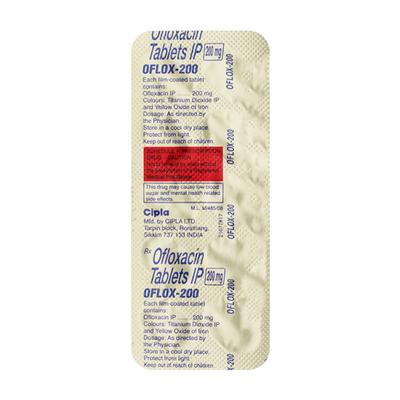 OFLOX 200mg Tablet 10's (se) - Bacterial Infections-Qui