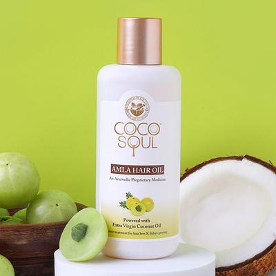 Coco Soul Amla Hair Oil With Extra Virgin Coconut Oil - Makers Of Parachute Advansed 200 ml - Hair Oils
