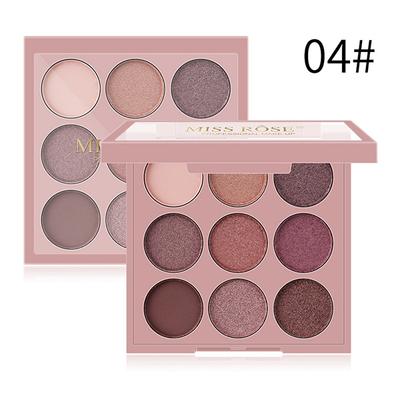 Miss Rose 9 Color Matte & Glitter Mini Eyeshadow Palette 7001 - 122N 04 7.5 gm - Face Palettes