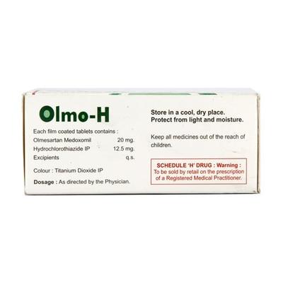 Olmo H 20mg Tablet 10'S - Hypertension-Ang